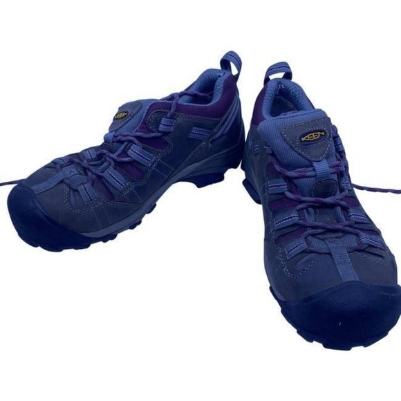 Keen Other - Keen Tan Purple Gray Lace Up Work Bootsbooties Siz